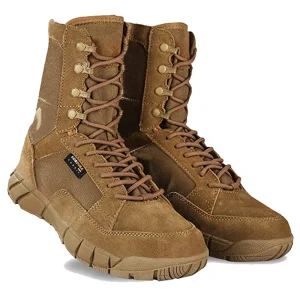 Men’s Tactical Desert Boots Lace-Up Suede Upper Lightweight Breathable Slip Resistant Outdoor Hiking Climbing Shoes