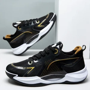 Men’s Thick-Soled PU Midsole Comfortable Breathable Running Mesh Color-Blocked Fashion Sports Shoes