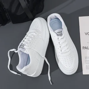 Men’s Trendy Casual Athletic Shoes Breathable Waterproof Rubber Outsole Anti-Slip Flexible Mesh PU Upper for Casual Walking Mesh