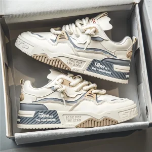 Men’s Trendy Casual Board Skateboarding Shoes Breathable Lightweight Anti Slip Sports Sneakers