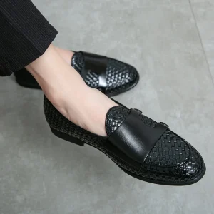 Men’s Trendy Casual Loafers Slip-On Driving Shoes Breathable Design Wedding Party Style