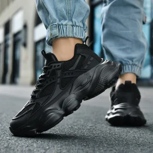 Men’s Trendy Casual Shoes Fashion Sports Walking Style Shoes Breathable Mesh Upper EVA Sole Carbon Fiber Plate Comfortable