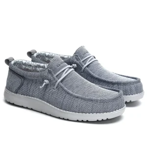 Men’s Trendy Court Sneakers Breathable Canvas Spring Big Size Height Increasing All Seasons Fashionable Casual Style
