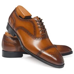Men’s Trendy Oxford Shoes Formal Business Dress Shoes Suitable for Wedding and Office Casual Leather Shoes