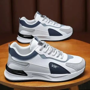 Men’s Trendy Sporty Loafers Versatile Casual Running Shoes with Mesh Lining for Spring Summer and Autumn