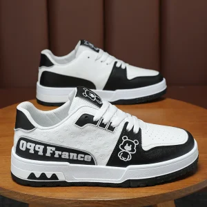 Men’s Trendy Versatile Casual Skateboard Shoes New Breathable Summer Sports Walking Shoes with Thick Sole for Autumn