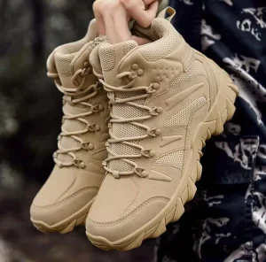 Men’s Ultra-Light Tactical Boots, Summer Breathable Hiking Shoes, Outdoor Work Boots & Desert Martin Boots