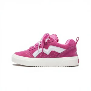 Men’s Unisex Lace-Up Skate Shoes [M] Element Bread Street-Style Dragon Fruit Color Height-Increasing