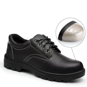 Men’s Unisex Waterproof Anti-Slip Breathable Industrial Security Safety Shoes for Factory Use All Seasons