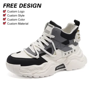 Men’s Versatile Sports Shoes Breathable Casual Board Shoes with Toe Students Comfortable Summer Spring Autumn Seasons