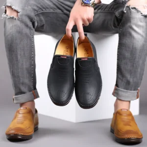 Men’s Vintage Loafers Shoes Male Smoking Loafers Business Shoes Man Winter Fleece Warm Shoe Formal Dress Loafer Casual Footwear