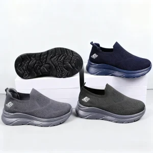 Men’s Walking Shoes Running Low Top Slip Ons Soft Fabric Lightweight Customizable Spring Summer Autumn Anti Slippery Fashion