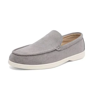 Men’s Walking Shoes Suede Pointed Loafers Lightweight Non-Slip Sports