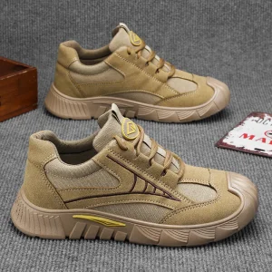 Men’s Walking Sneakers Mesh Upper Rubber Sole Casual Shoes