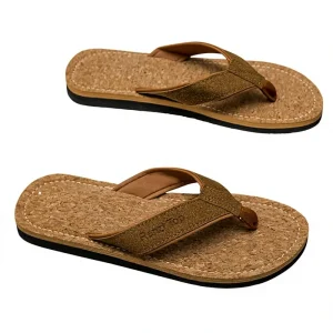 Men’s Waterproof Breathable Lightweight PU Upper Flip Flops Fashionable Anti Slip Sandals Summer Casual Outdoor Walking Clogs