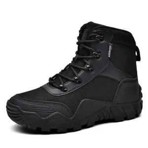 Men’s Waterproof Lightweight Tactical Boots Outdoor Field Training Shoes Real Charge Battlefield Gang Hiking Boots