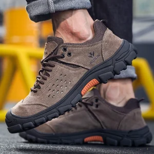 Men’s Wear Resistant Anti Smashing Steel Function Safety Work Sneakers Security Toe Shoes for Factory Use Winter Autumn