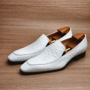 Men’s Wedding Shoes Pointed Toe Loafer Slip On Genuine Leather Autumn Summer Casual Shoes Daily Wear