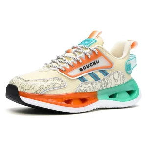Men’s White Sports Plain White Height Increasing Sneaker Shoes for Men Walking Shoes
