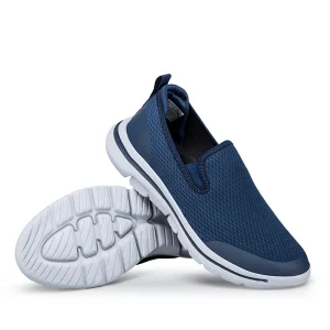 Men’s Wide Toe Sneakers Casual Flat Slip on Closure Comfortable Walking Shoes for Elderly Women Men Big Size 47 48