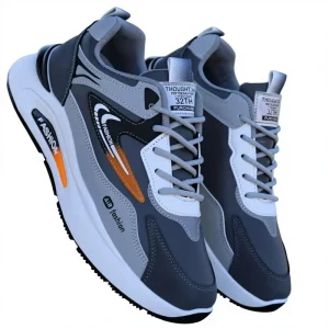 Men’s Winter Waterproof Breathable Mesh Sneakers Solid Pattern Soft Sole Non Slip Casual Dad Shoes for Outdoor Walking