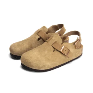Men’s Women Classic Casual Flat Soft Cork Insole Sandals Orthopedic Arch Support Eco Friendly Slip On for All Day Comfort 34-45