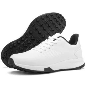 Men’s & Women’s Breathable Lace Up Synthetic Solid Golf Shoes Casual Outdoor Training Footwear