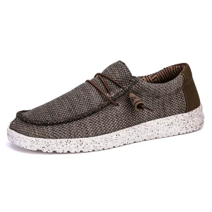 Men’s Women’s Canvas Sneakers Lightweight Sport Casual Flat Driving Loafers Easy Wear Dress Shoes Classic Style