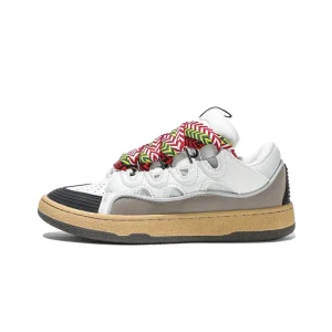 Men’s Women’s Extra-Thick Tongue Custom Couple’s Mixed Colors Pattern Microfiber Leather Upper Rubber Outsole Lace-Up Shoes