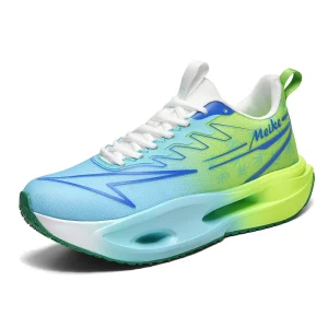Men’s Women’s High Top Lace-up Casual Running Sneakers Breathable Mesh Upper Height Increasing Rubber Midsole