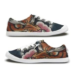Men’s Women’s Vintage Pattern Lace up Comfort Fashion Trendy Canvas Shoes Spring Summer Autumn Casual Walking Breathable Light