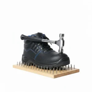 Men’s Work Safety Shoes with Steel Toe Puncture Proof Construction Industrial Boots Protective Leather Footwear for Labor Work