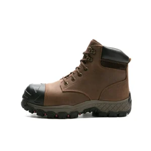 Men’s Youth Lightweight Good for Walking Breathable Lace up Steel Toe Leather Work Boots Factory Direct Sale