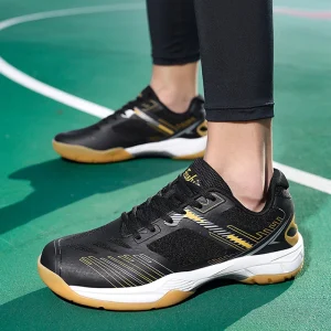 Men’s and Women’s Badminton Sports Shoes Breathable Mesh Breathable Non slip Wear resistant Rubber Sole Sports Shoes