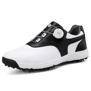 Men’s and Women’s Casual Sports Shoes for Autumn Waterproof Golf Shoes with Rotating Button Cross Border Foreign Trade