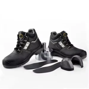 Men’s four season Anti Static Steel Toe Work Boots Protective Work safety Shoes with Anti Puncture Feature for Mining