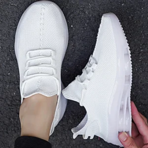 Mesh Lightweight Breathable Comfort Shock Resistant PVC Midsole Solid Color Summer Autumn Winter Men’s Slip-on Running