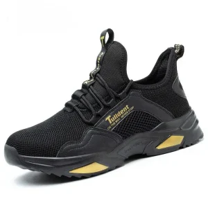Mesh Upper Anti Smash Steel Toe Large Size Safety Shoes Welding Construction Site Men’s Summer Wear Resistant Shoes EUR Size