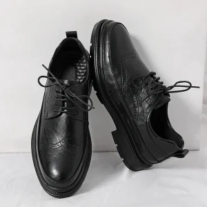 Microfiber Leather Dress & Oxford Shoes for Men Casual Business Office Style Soft Comfortable Formal Shoes