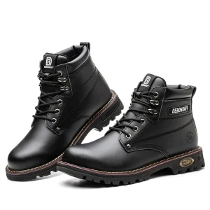 Middle Cut Suede Leather Men’s Safety Shoes From China PU Sole Anti-Slip Safety Boots
