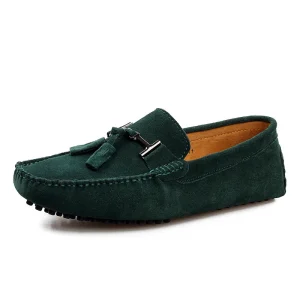 Moccasin Shoes Mens Loafers Suede Leather Plus Size EU49 Casual Shoes Driving Shoes
