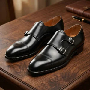 Monk Strap Party Shoes for Men Formal Leather Wedding New Designer Men’s Dress Shoes