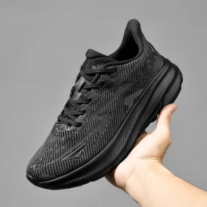 NOKA Men’s High Quality Lightweight Breathable Running Shoes Thick Soled Cushioning Sports Shoes for Summer Spring Factory