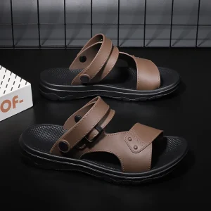 New Arrival Casual Men’s Adjustable Buckle Sandals Anti slip Wear Resistant Outdoor Beach Pool Summer Fashion Sandals