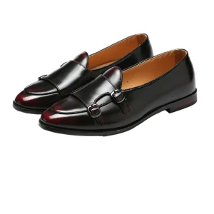 New Arrival Men’s British Buckle Style Dress Shoes Original Quality Retro Office Low Heel Business Casual Loafer Spring Autumn