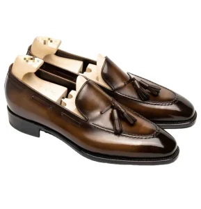 New Bespoke Leather Men’s Dress Shoes for Party Waterproof & Breathable Plaid Pattern