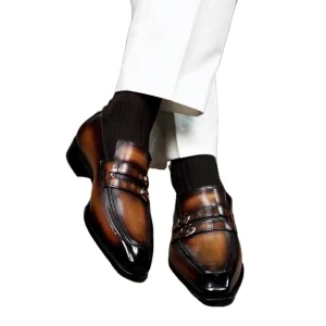 New Bespoke Men’s Dress Shoes Waterproof & Breathable Loafers for Party Wedding & Office Career