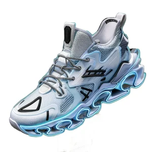 New Breathable Comfortable Lightweight Fashion Mesh Casual Sneakers Thick Bottom Slip Resistant Lighted for Men’s Walking Shoes