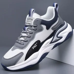 New Breathable Mesh Shoes Men’s Trendy All-Match Thick-Soled Sports Casual Shoes Men’s Running Shoes