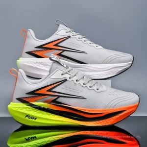 New Design Autumn Running Shoes Large Size Marathon Men’s Women’s Running Shoes Mesh Upper Lace Up Racing Sports Shoes Sneakers